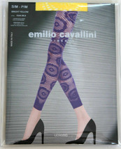 EMILIO CAVALLINI FIRENZE Fishnet BRIGHT YELLOW Leggings Made in Italy ( ... - £54.24 GBP