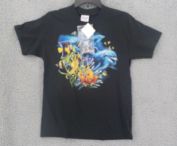 REALLY WILD T-SHIRT YOUTH SZ L (14-16) GRAPHIC OCEAN LIFE W/ SNAP ON CRE... - $11.99