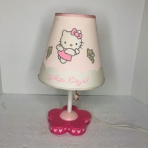 Vintage Hello Kitty Sanrio 14.5” Pink Pull Chain Accent Lamp 2000 Tested Working - £118.29 GBP