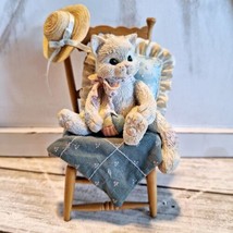 CALICO KITTENS &quot;Waiting for a Friend Like You&quot; 1992 Cat in Chair Enesco ... - $8.80