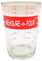 Measure N Pour 4oz Measuring Shot Glass Teaspoon Tablespoon Cup Tablecraft H1433 - £14.31 GBP