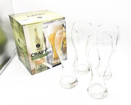 Libbey Craft Brews Wheat Beer Glasses, 23oz / 680ml  Pilsner Glasses, Se... - £14.44 GBP