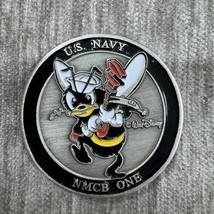 US Naval Mobile Construction Battalion 1 Challenge Coin Seabees Disney N... - $49.49