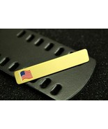 Satin Gold US Flag Name Commendation Bar - $130.98 MXN