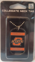 Oklahoma State Cowboys Dog Tag Necklace - NCAA - £8.42 GBP