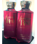 2x Bath &amp; Body Works FOREVER RED Body Wash Shower Gel Shampoo 10oz each - $29.52 CAD