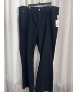 NYDJ Dark Blue Bootcut Sequin Pockets Jeans Plus Size 24 W NWT - £61.50 GBP