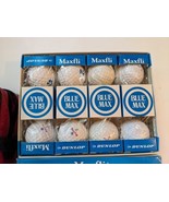 Vtg Dunlop Maxfli Blue Max Golf Balls 4 Boxes of 3 Each 12 total Red Bag... - £17.11 GBP