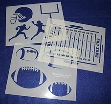 Football Stencils Mylar 3 Pieces of 14 Mil 8&quot; X 10&quot; - Painting /Crafts/ ... - $29.36