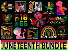 Editable Juneteenth Svg Bundle, Juneteenth Festival African American Svg, Black - £2.36 GBP