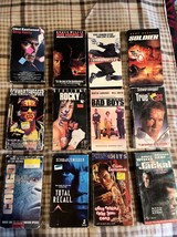 Lot Of 12 VHS Action Movies Bruce Willis Clint Eastwood Schwarzenegger C... - $17.33
