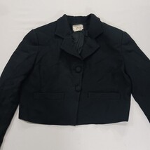 Ann Tjian for Kenar Women’s Black 2-Button Cropped Blazer Jacket Size 8 image 10