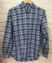 Ralph Lauren Shirt Men&#39;s Medium Oxford Blue Plaid Button Down - $28.00