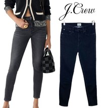 J Crew Women&#39;s Black 9&quot; high-rise toothpick jean Charcoal wash Size 26 - $48.51