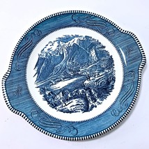 Royal Currier &amp; Ives Rocky Mountains 11.5&quot; Handled Cake Serving Plate Vintage - £15.56 GBP