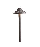 Kichler 15857AZT27R 3-Light LED Pierced Dome Path Light in Architectural... - $158.39