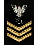 USN  RATING BADGE RD1 RADARMAN PO1 E-6 GOLD BLACK MALE - $9.85