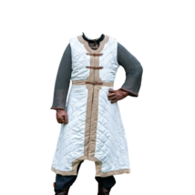 Medieval Thick Padded Gambeson Protective Armor Half Sleeve Reeanctmen S... - £62.73 GBP+
