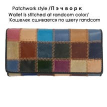 Rainbow Color Women Leather Wallet High Quality Women&#39;s Leather Long Clutch Purs - £30.57 GBP