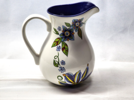 Belk Home Accents Garden Party 2 Quart Floral Pitcher - New Sticker, Never Used - £21.86 GBP