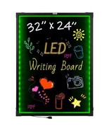 LED Message Writing Board, 32&quot;x24&quot; Illuminated Erasable Lighted Chalkboa... - $85.15 CAD