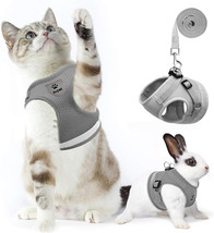 Supet Cat Harness and Leash Set for Walking Cat and Small Dog Harness Mesh Gray - £6.68 GBP