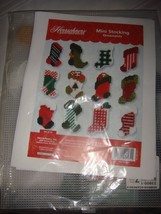 Herrschners Plastic Canvas Mini Stocking Ornaments - £20.10 GBP