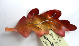 Burnished Copper Pin Oak Leaf Table Decoration by Copper Leaf (#8836) - £11.99 GBP