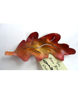 Burnished Copper Pin Oak Leaf Table Decoration by Copper Leaf (#8836) - $285.10 MXN