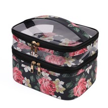 Double Layer Women Cosmetic Makeup Bags Toiletry Case Pouch Storage Bags Box Mak - £107.28 GBP