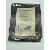 Janlynn Counted Cross Stitch Kit Excuse this House 17-12 Vintage 1985 NO... - £11.55 GBP