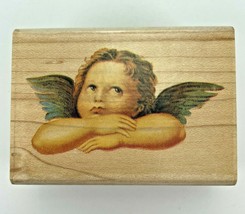 Cynthia Hart Thoughtful Cherub Angel Rubber Stampede 289D Stamp Vintage 1995 New - £5.49 GBP