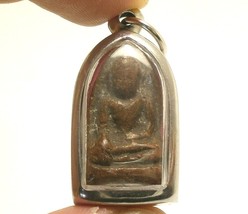 Lord Buddha Enlightened Thai Antique Amulet Pendant Good Luck Success &amp; Peaceful - £32.41 GBP