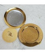 Vintage Round Zell Fifth Avenue Compact Silver &amp; Gold Tone 3.5 Inch - $17.00