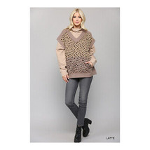Gigio&#39;s  Women&#39;s Leopard Print   Short Sleeve Sweater Vest with Pockets ... - £19.65 GBP