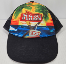 In-N-Out Burger Trucker Hat Cap Black Mesh Back Snapback IN N OUT Burger Chain - £10.97 GBP