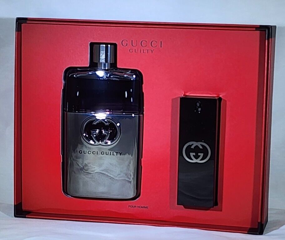 Primary image for GUCCI GUILTY POUR HOMME 150ML 5.OZ EDT SP + 30ML 1.OZ EDT SP 2 PC SET