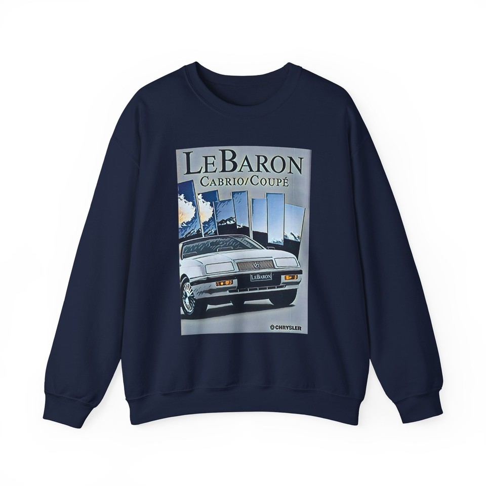 Chrysler LeBaron Car Art Graphic Print Sweatshirt Long Sleeve Crewneck G... - $29.22+