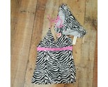 Bobbie Brooks Women&#39;s Two Piece Bikini Set Size XL Zebra Stripes Multico... - £9.73 GBP