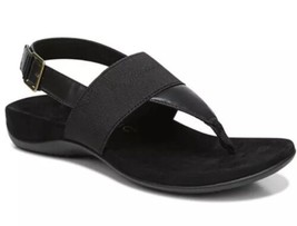 Vionic Sandals Womens 9 Adjustable T-Strap Danita Leather Arch Support New - £38.49 GBP