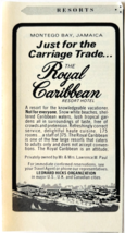 1972 Royal Caribbean Resort Hotel Advertisement Jamaica Montego Vintage F6J - $19.99