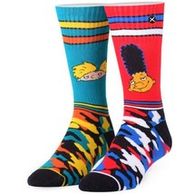 HEY ARNOLD! GERALD ODD SOX Novelty Crew Socks (US Men&#39;s Shoe Size 6-13) ... - $9.49
