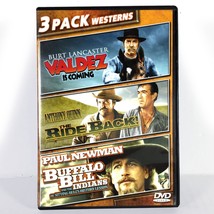 The Ride Back / Valdez Is Coming / Buffalo Bill &amp; Indians (DVD, 1957) Like New ! - £12.36 GBP
