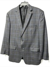 Calvin Klein Men&#39;s Blazer  Gray Plaid Size 44R - £46.28 GBP