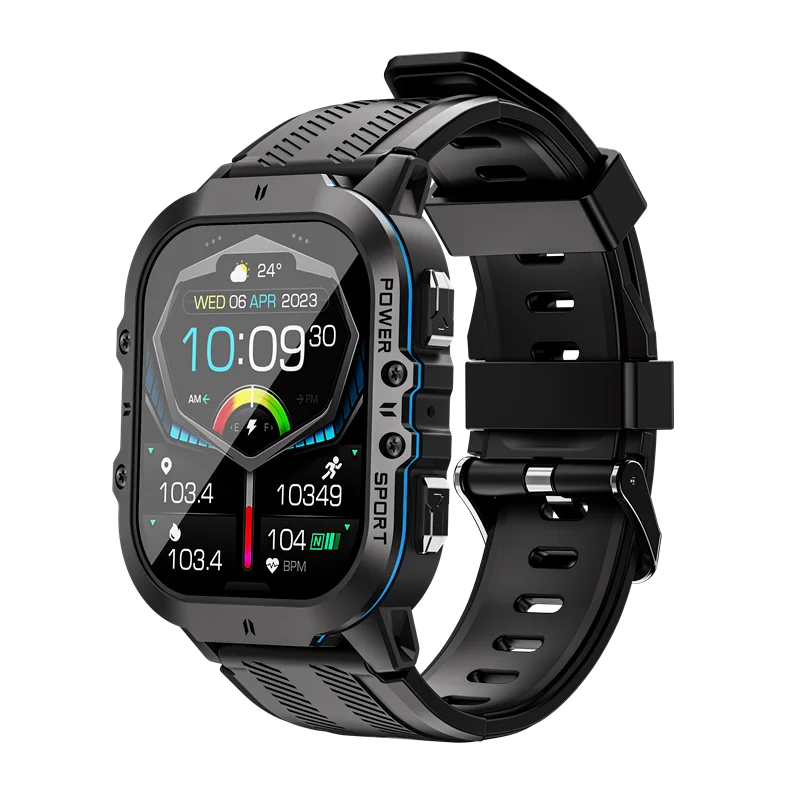 Smart Watch for Men 1.96 inch Bluetooth Call Heart Rate Monitor Sports S... - £55.10 GBP