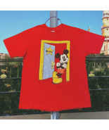 Vtg Hanes Label Disney Mickey Mouse Star on Dressing Room Door XL T-Shirt - $44.95