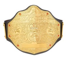 Big Gold World Heavyweight Wrestling Championship Title Belt Replica, Au... - £78.60 GBP