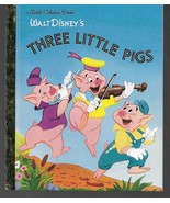 A Little Golden Book Disney&#39;s Three Little Pigs 2004 First Random House ... - $3.75
