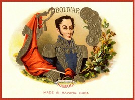 1322.Quality Design Cigar Label Poster&quot;Simon Bolivar&quot;Bar Interior room design - £12.70 GBP+