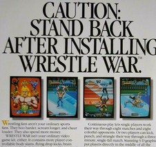 Wrestle War Arcade FLYER Original Video Game Art Print 1989 Retro Wrestling - £14.96 GBP